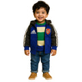 LittleLux Arsenal-Inspired Unisex Blue & Black Hoodie – Soft Fleece, Zip-Up, Sporty Winter Wear