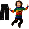 LittleLux Girls Black Embroidered Wide-Leg Jeans – Soft Stretch Denim, Stylish & Comfortable